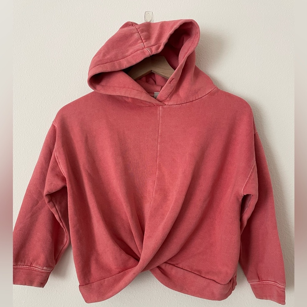 Zara crop knot hoodie size 8